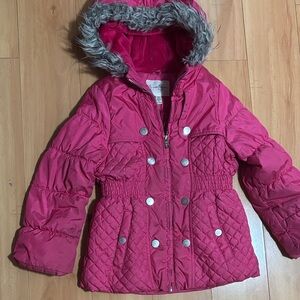 Jessica Simpson Pink Quilted Kids Puffer Jacket
